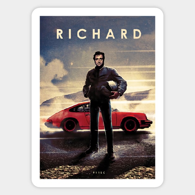 Richard Hammond- Porsche 911  Super carrera- Car Legends Sticker by Great-Peoples